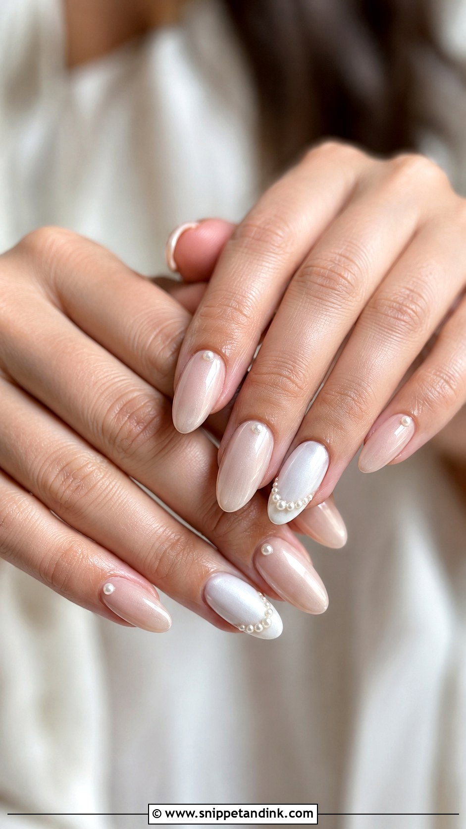 Rustic Wedding Pearl Nails - Snippet and Ink - 20 Rustic Wedding Nails