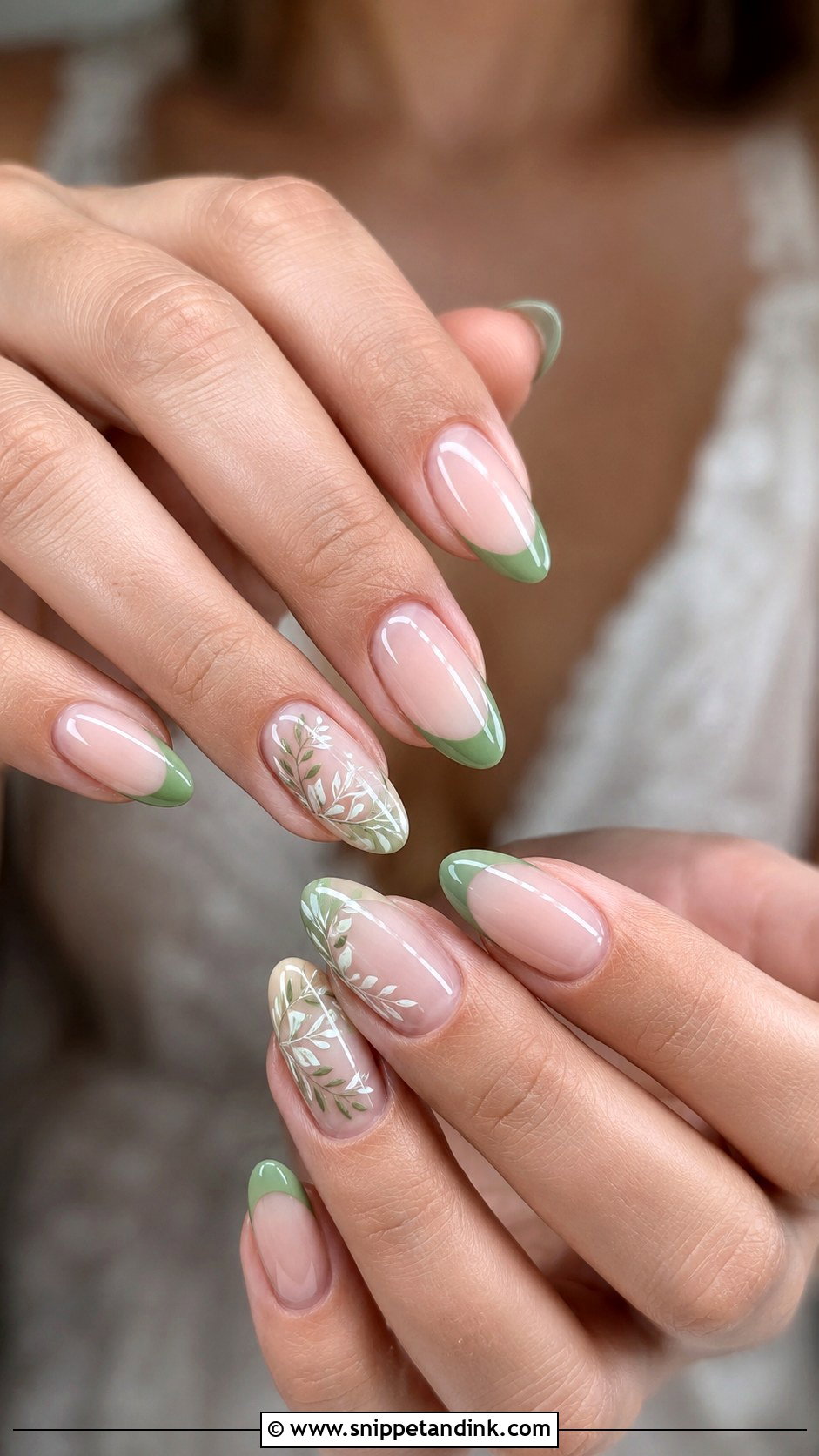 Rustic Wedding Sage Green Nails - Snippet and Ink - 20 Rustic Wedding Nails