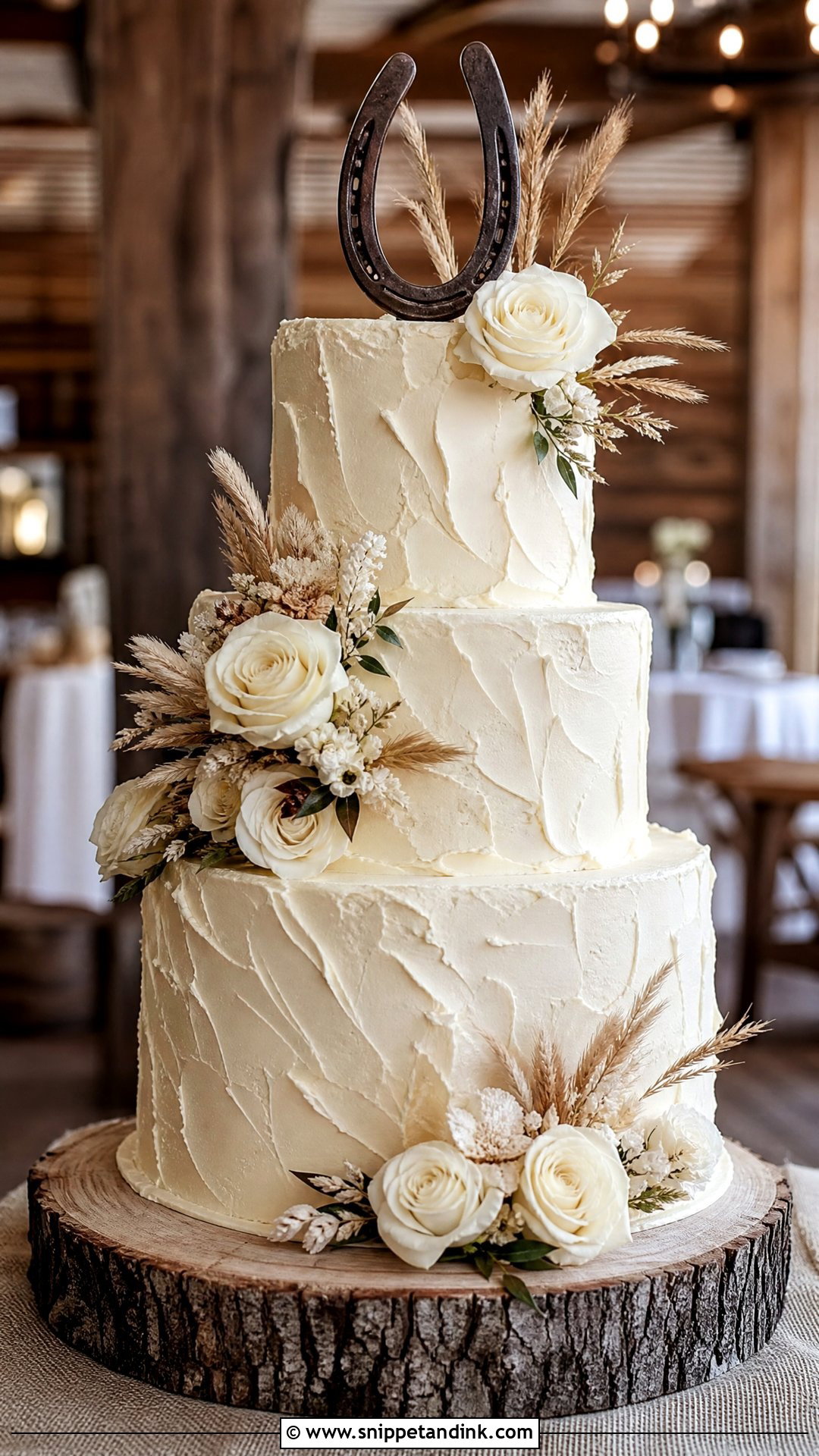 Rustic Western Wedding Cake - Snippet and Ink - 20 Western Wedding Cake Ideas