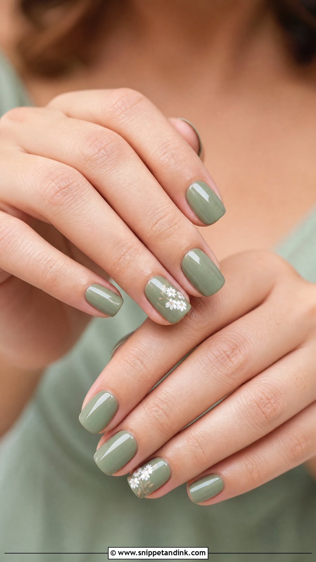 Sage Green Bridesmaid Nails - Snippet and Ink - 25 Elegant Bridesmaid Wedding Nails