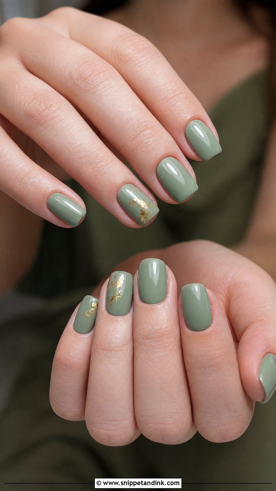 Sage Green Bridesmaid Nails - Snippet and Ink - 35 Bridesmaid Nails