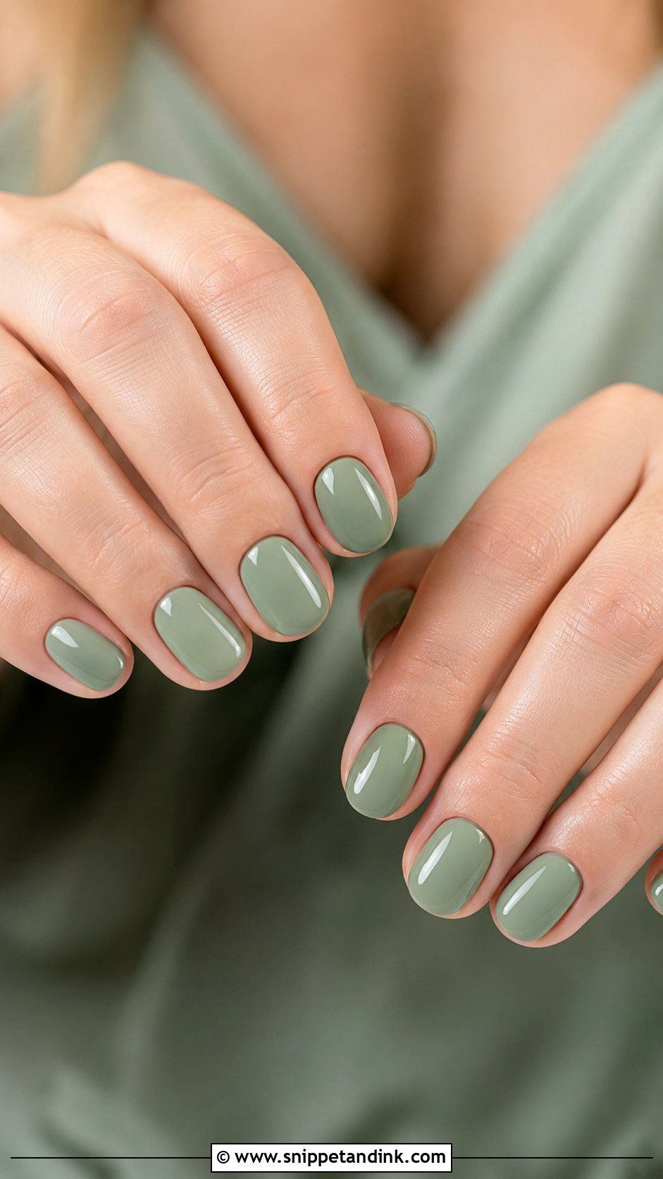 Sage Green Bridesmaid Nails - Snippet and Ink - 20 Green Bridesmaid Nails