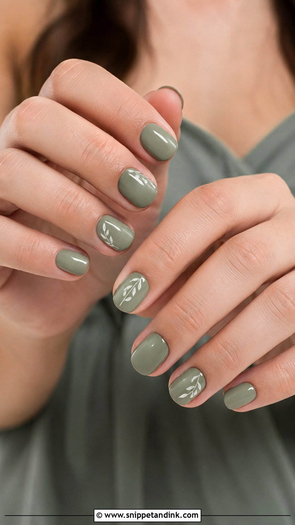 Sage Green Bridesmaid Nails - Snippet and Ink - 20 Summer Bridesmaid Nails