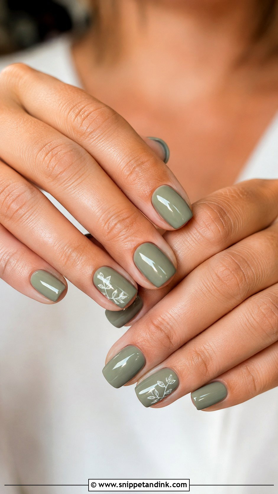 Sage Green Maid Of Honor Nails - Snippet and Ink - 20 Maid of Honor Nails Ideas Wedding Day