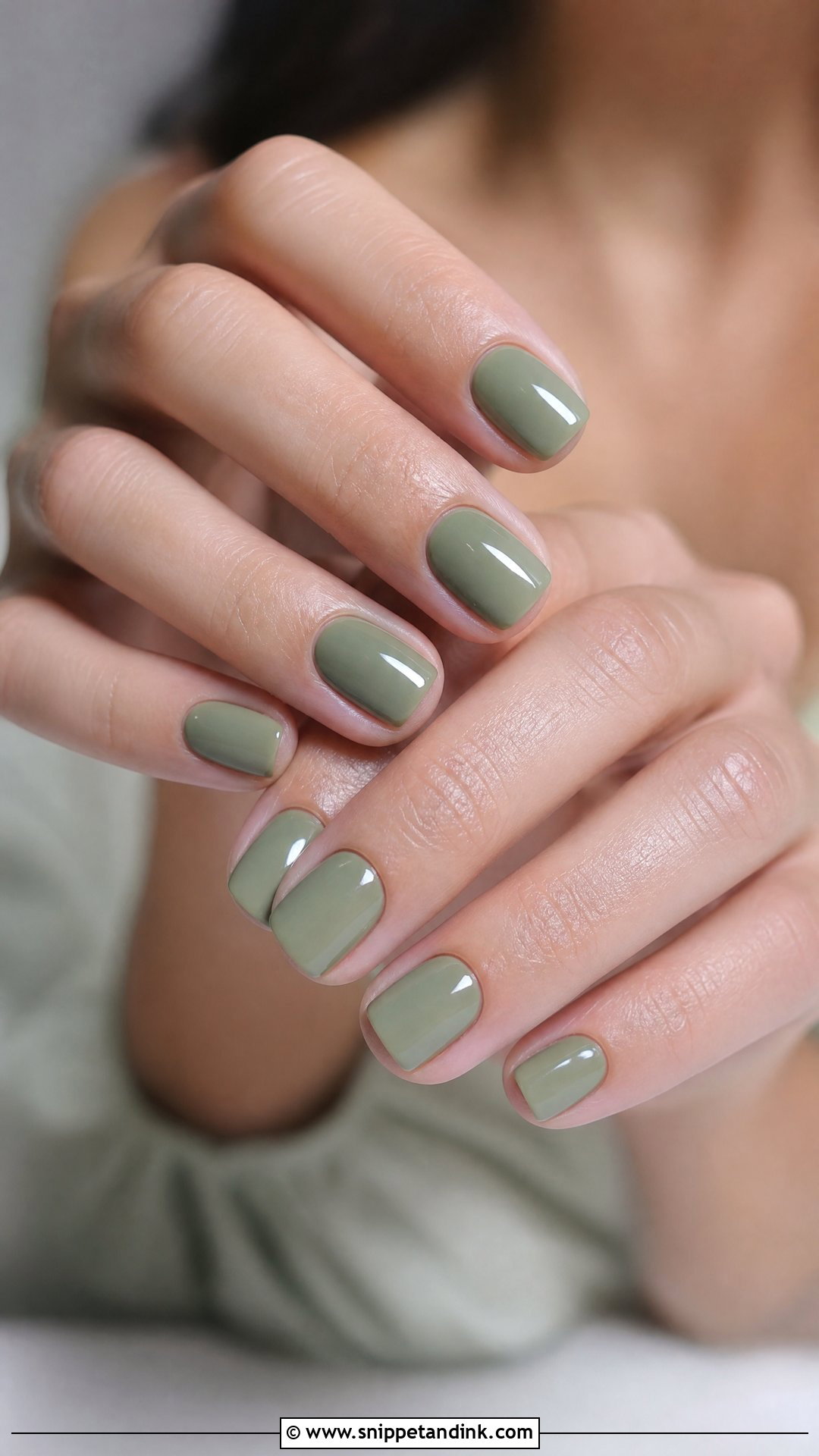 Sage Green Nails - Snippet and Ink - 30 Classy Wedding Guest Nails Ideas