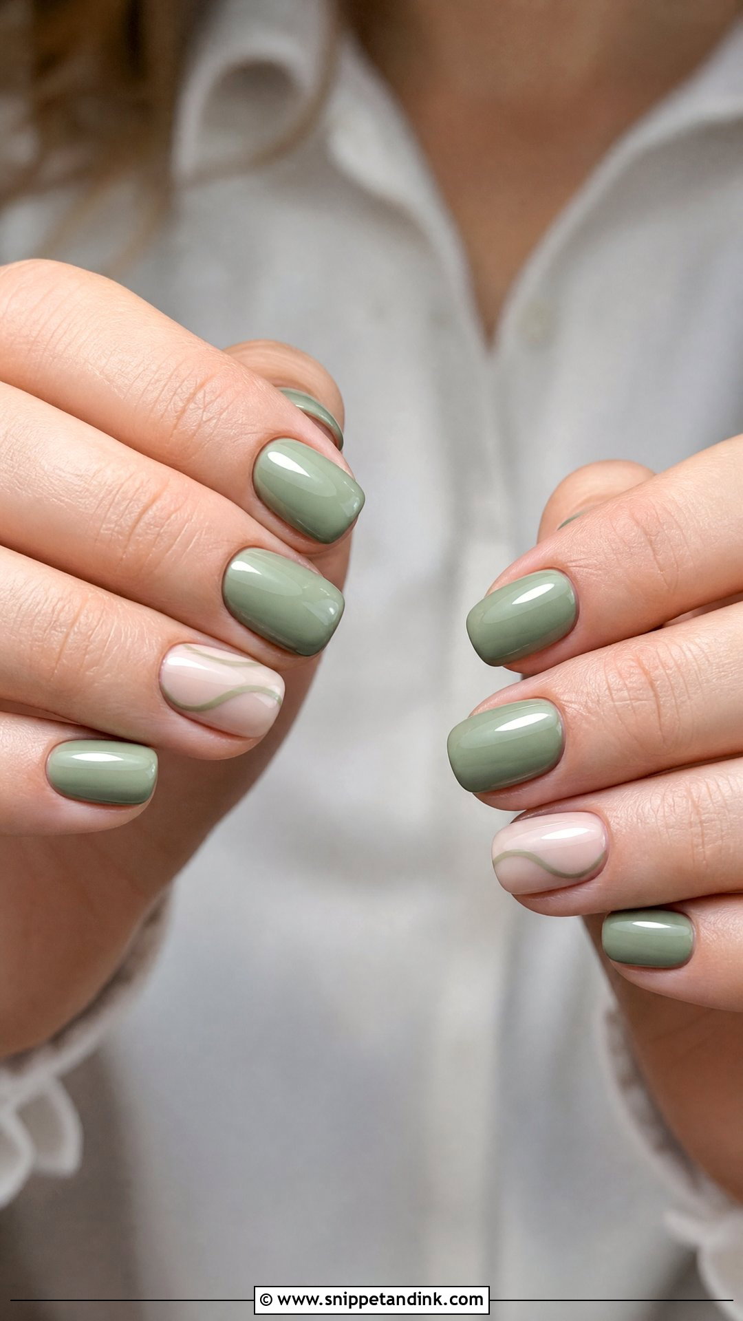 Sage Green Wedding Guest Nails - Snippet and Ink - 25 Sage Green Wedding Nails