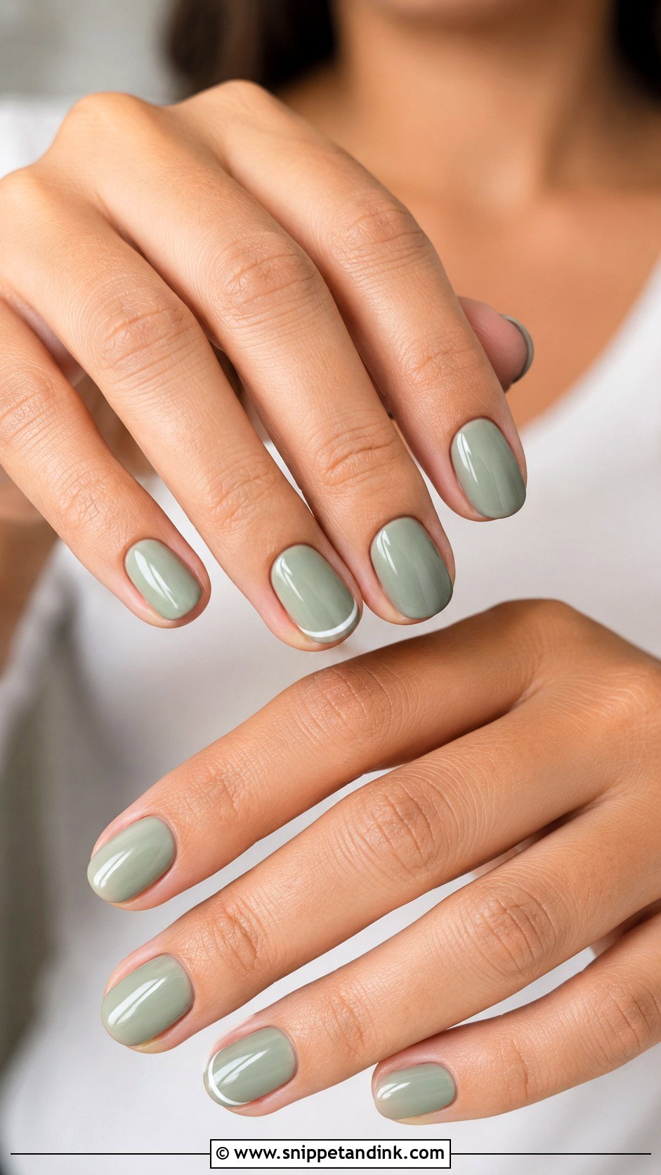 Sage Green Wedding Guest Nails - Snippet and Ink - 20 Nail Ideas for Wedding Guest