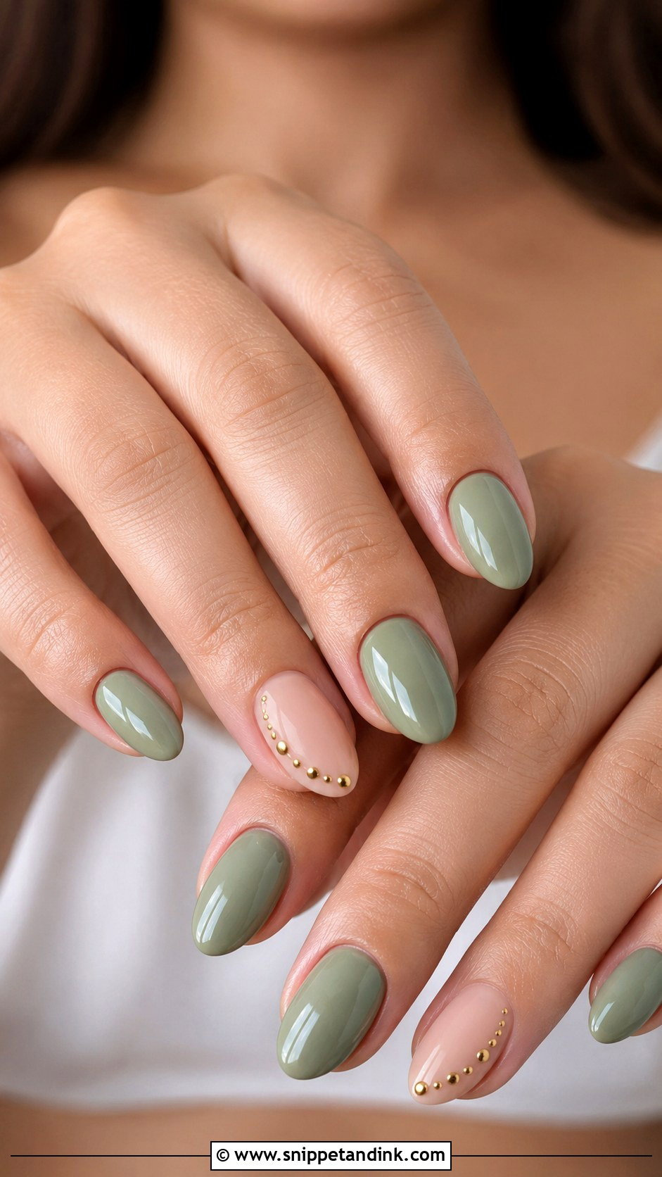Sage Green Wedding Guest Nails - Snippet and Ink - 20 Sage Wedding Nails