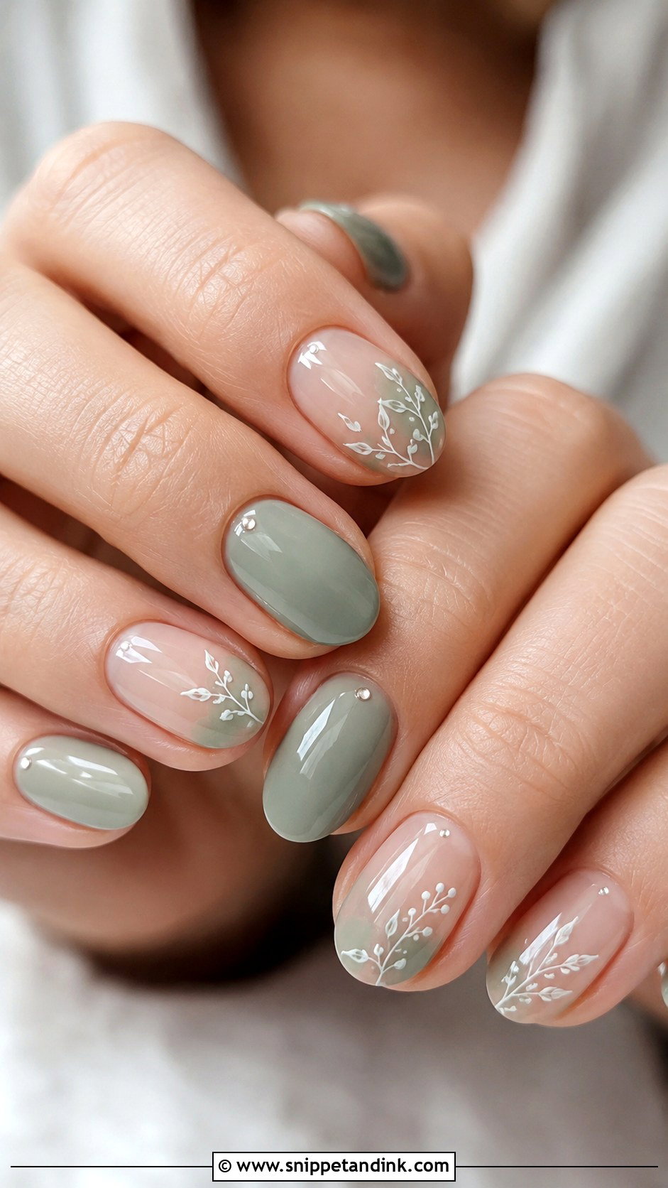 Sage Green Wedding Nails - Snippet and Ink - 20 Green Nails for Wedding