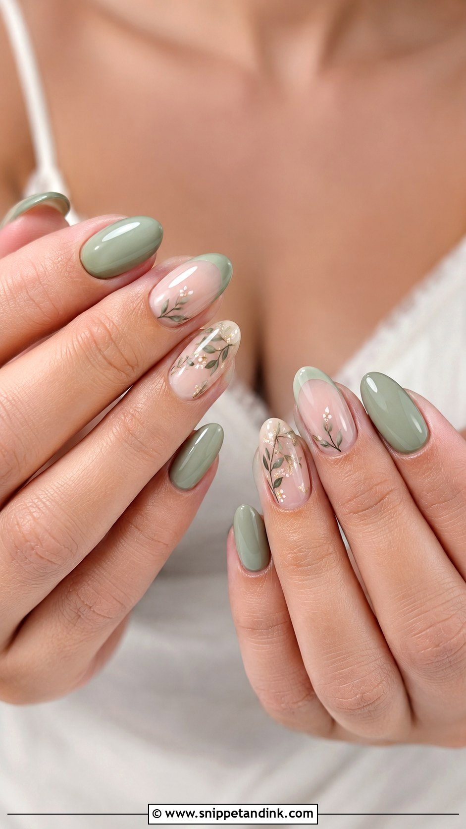 Sage Green Wedding Nails - Snippet and Ink - 20 Green Wedding Nails for Bride