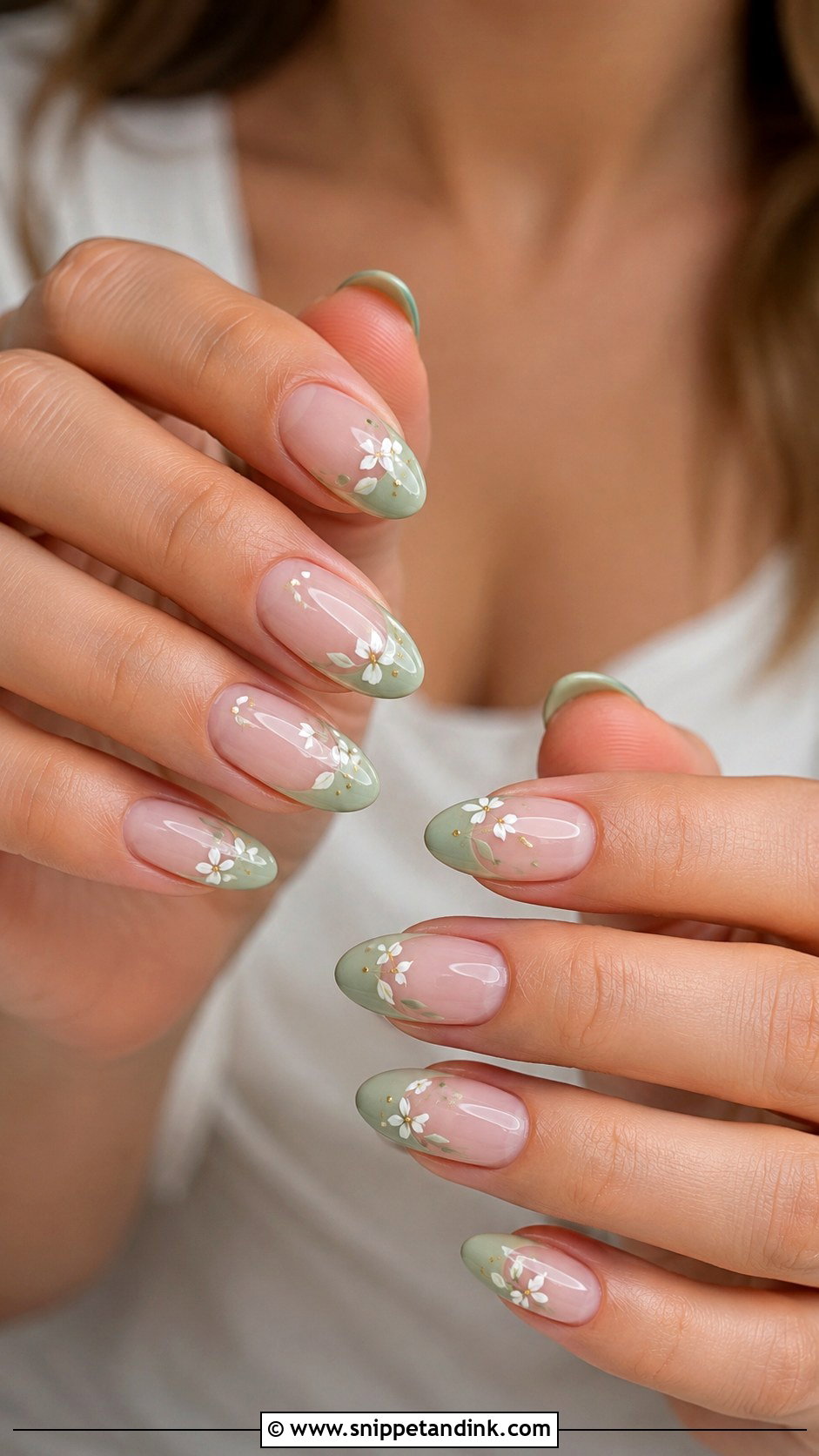 Sage Green Wedding Nails - Snippet and Ink - 20 Wedding Nails 2025 Trends