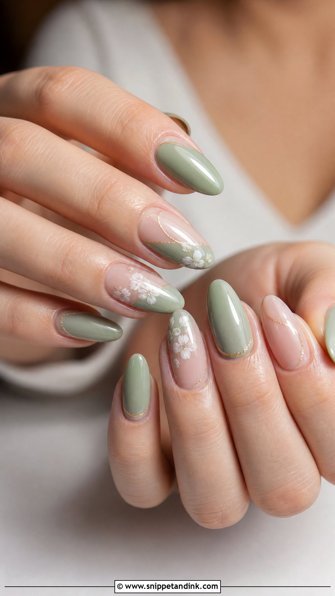 Sage Green Wedding Nails - Snippet and Ink - 25 Green Wedding Nails