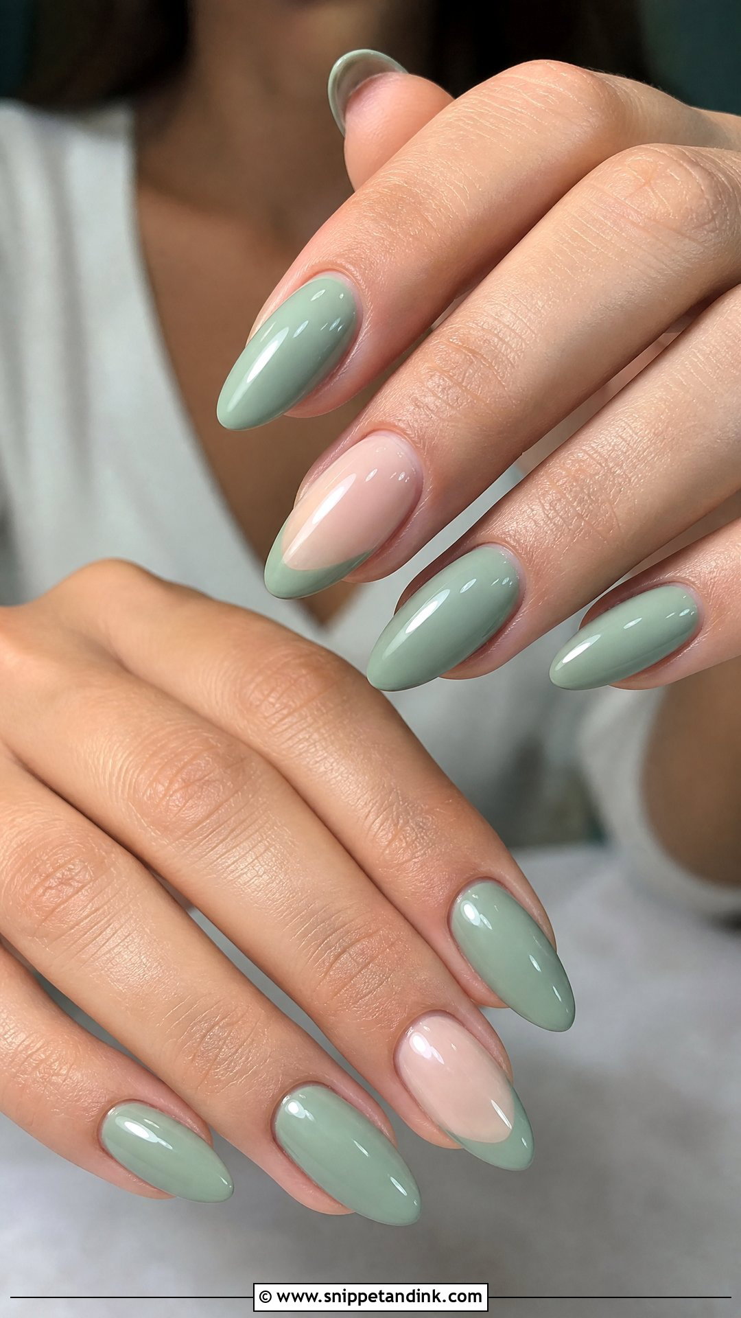 Sage Green Wedding Party Nails - Snippet and Ink - 25 Wedding Party Nails