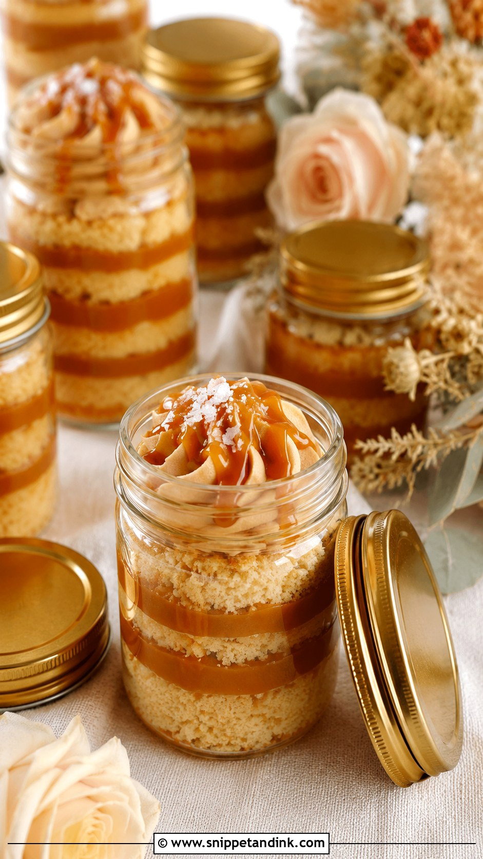 Salted Caramel Wedding Cake Jars - Snippet and Ink - 30 Wedding Cake Jars