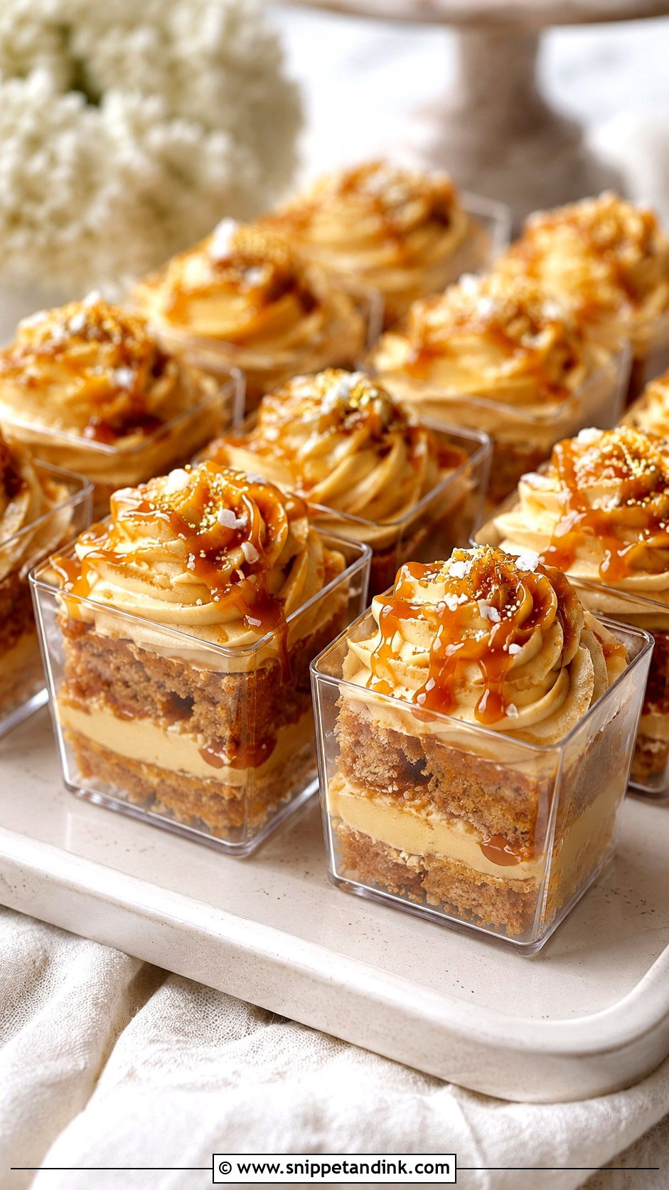 Salted Caramel Wedding Cake Shooters - Snippet and Ink - 20 Wedding Cake Shooters
