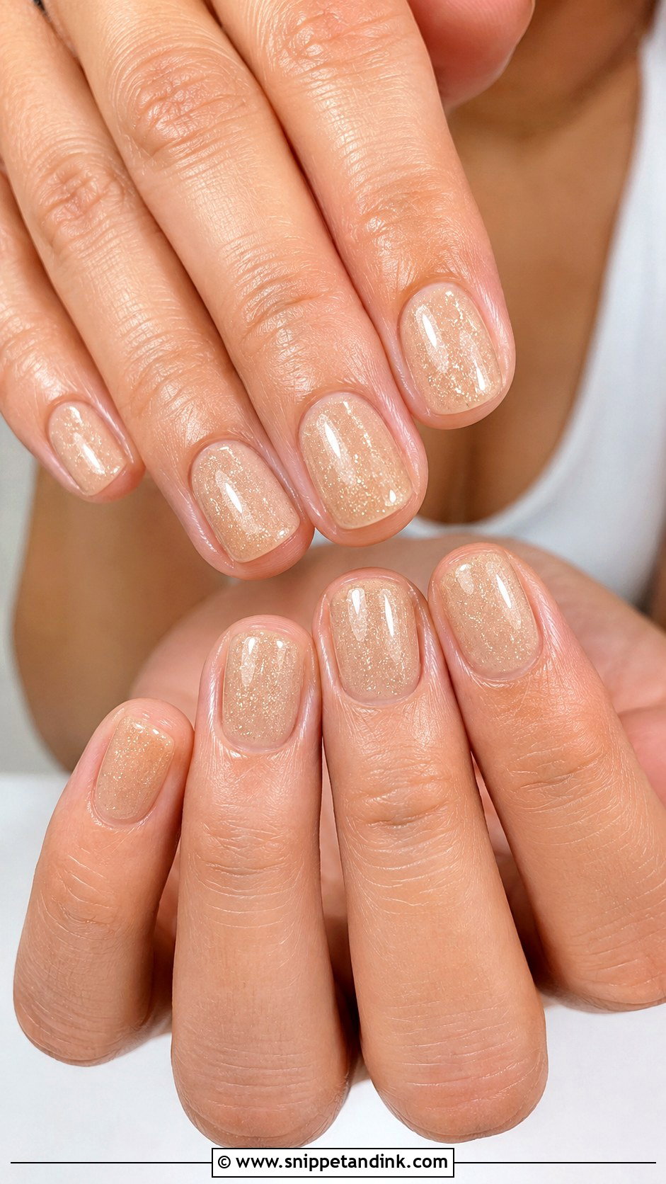 Sand Beige Beach Wedding Nails - Snippet and Ink - 20 Beach Wedding Nails for Bride