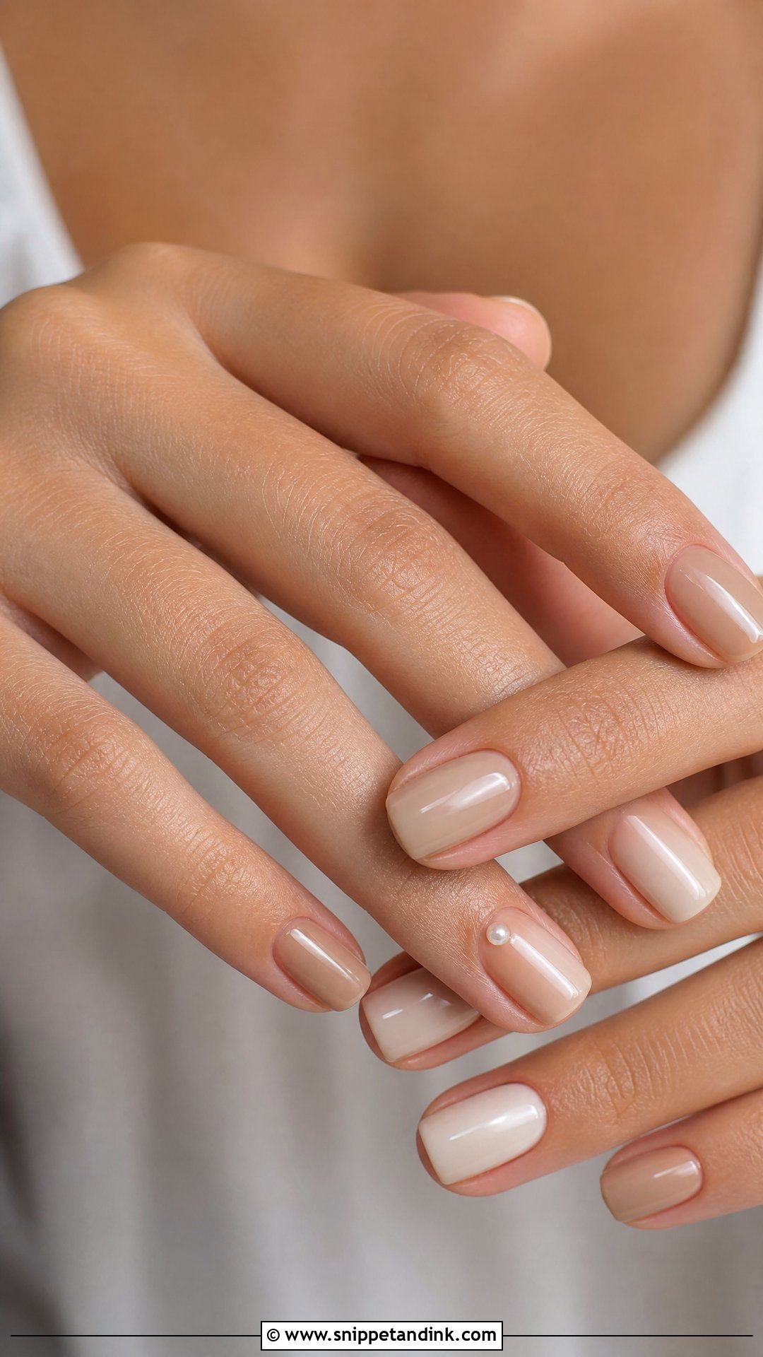 Sandy Nude Beach Wedding Nails - Snippet and Ink - 25 Beach Wedding Nails