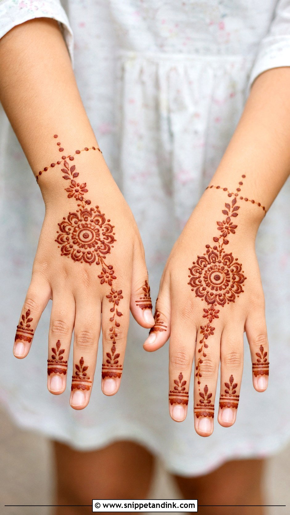 School Function Mehndi for Kids - Snippet and Ink - 35 Mehndi Designs for Kids