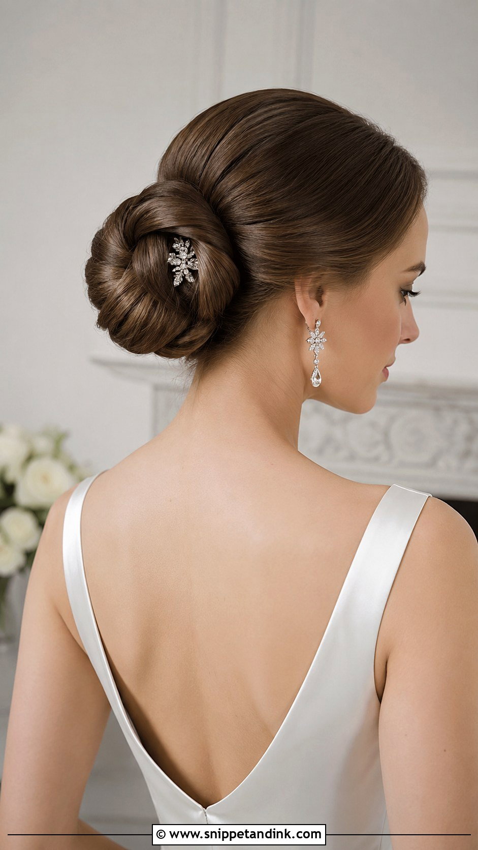 Sculpted Chignon Bridal Updo - Snippet and Ink - 25 Elegant Bridal Hair Ideas