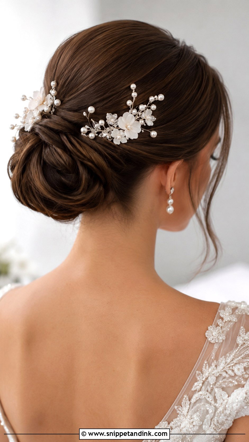 Sculpted Chignon With Accessories - Snippet and Ink - 25 Hairstyles for Long Hair for Wedding