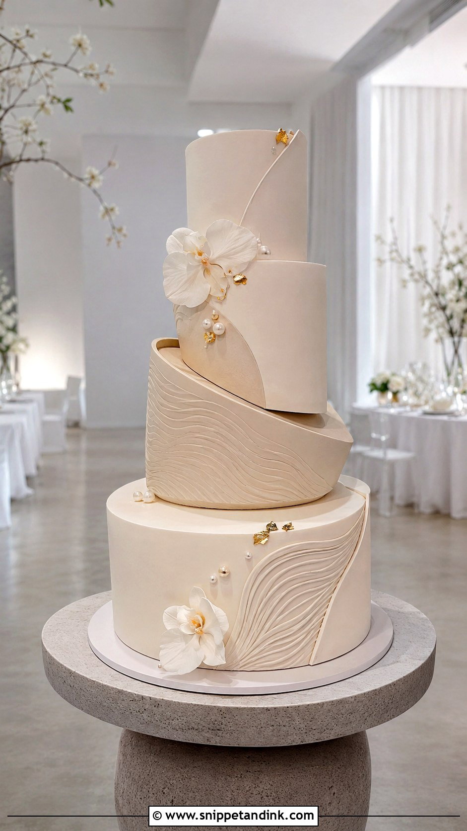 Sculptural Dummy Wedding Cake - Snippet and Ink - 20 Dummy Cake Designs for Wedding