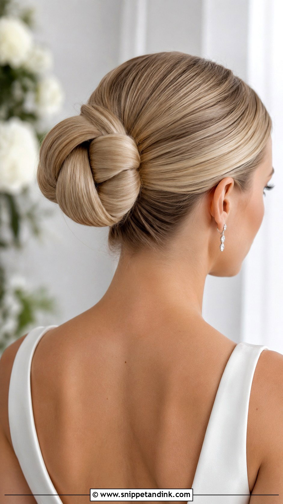Sculptural Knot Bun - Snippet and Ink - 30 Wedding Hair Up Ideas
