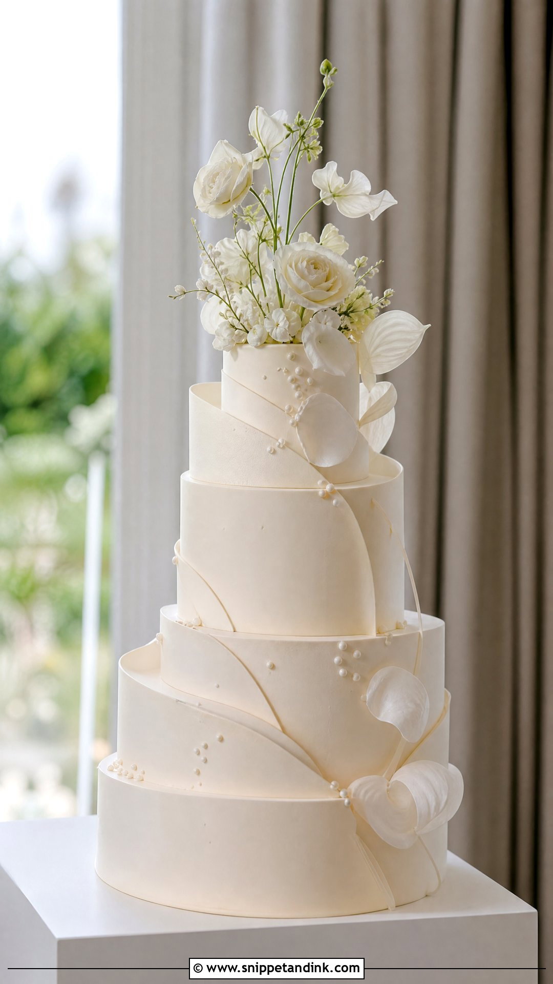 Sculptural Wedding Cake - Snippet and Ink - 25 Big Cake Design Ideas for Wedding