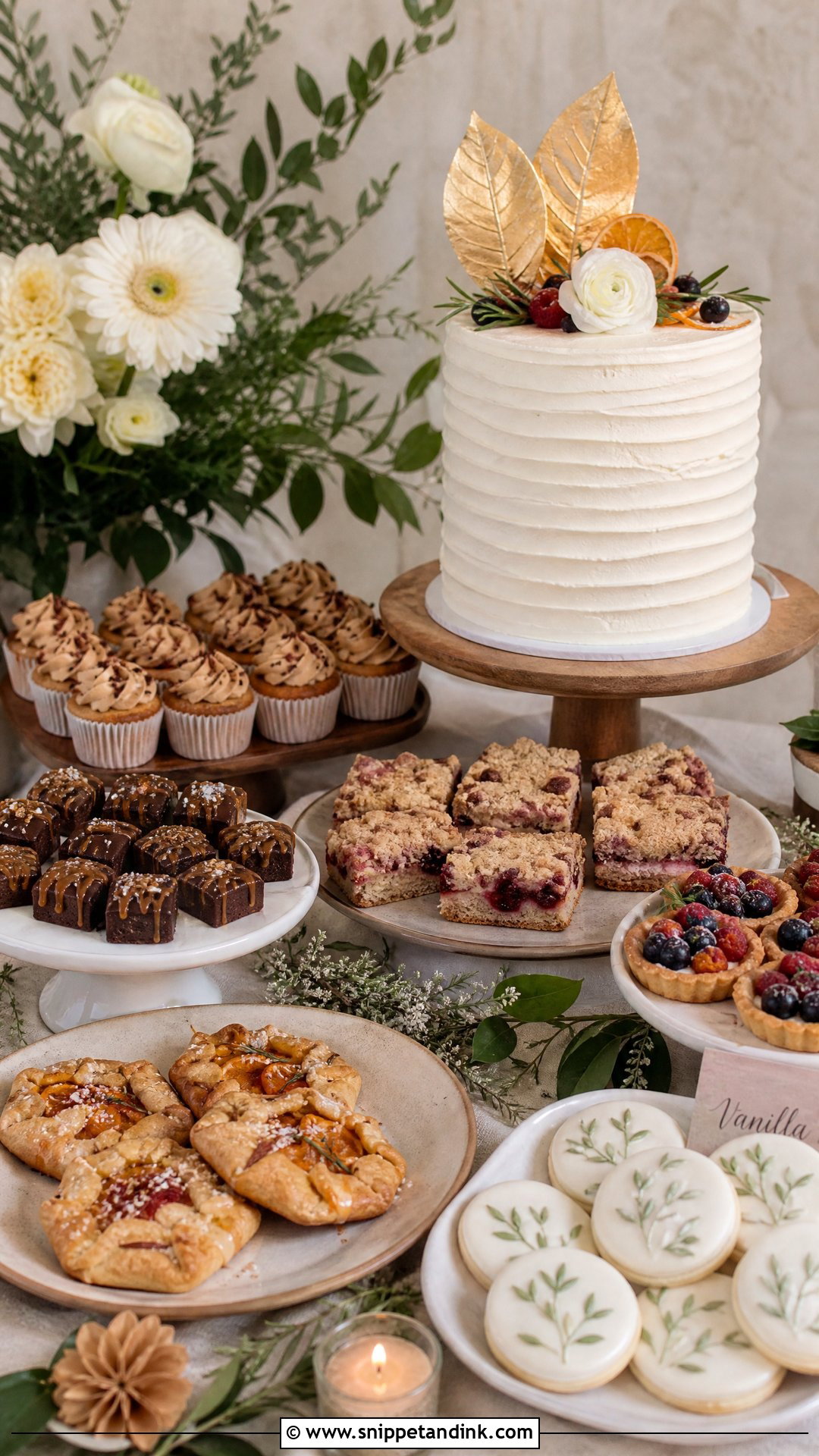 Seasonal Wedding Dessert Table - Snippet and Ink - 30 Wedding Dessert Table Ideas