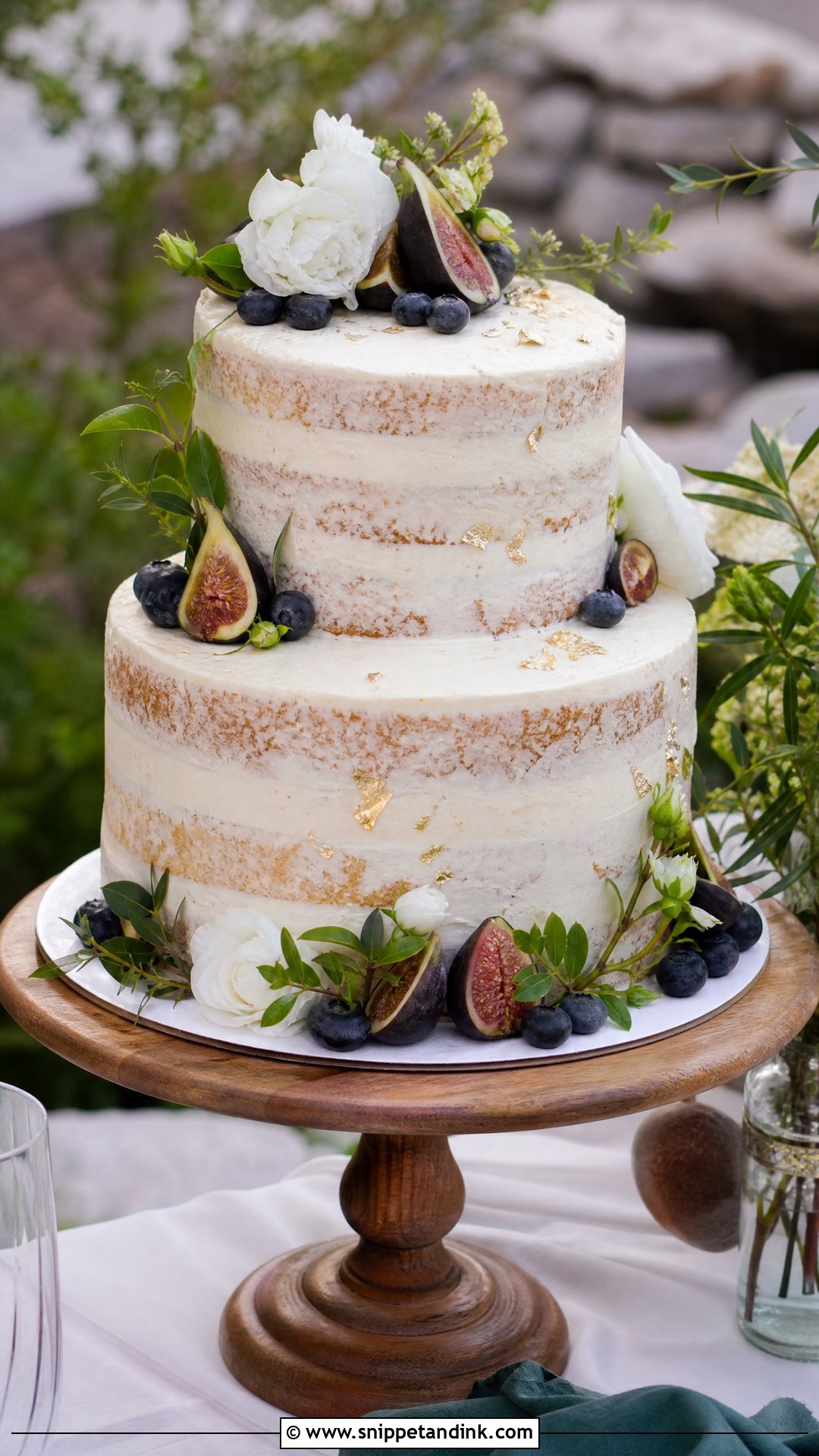 Semi Naked Wedding Anniversary Cake - Snippet and Ink - 30 Wedding Anniversary Cakes