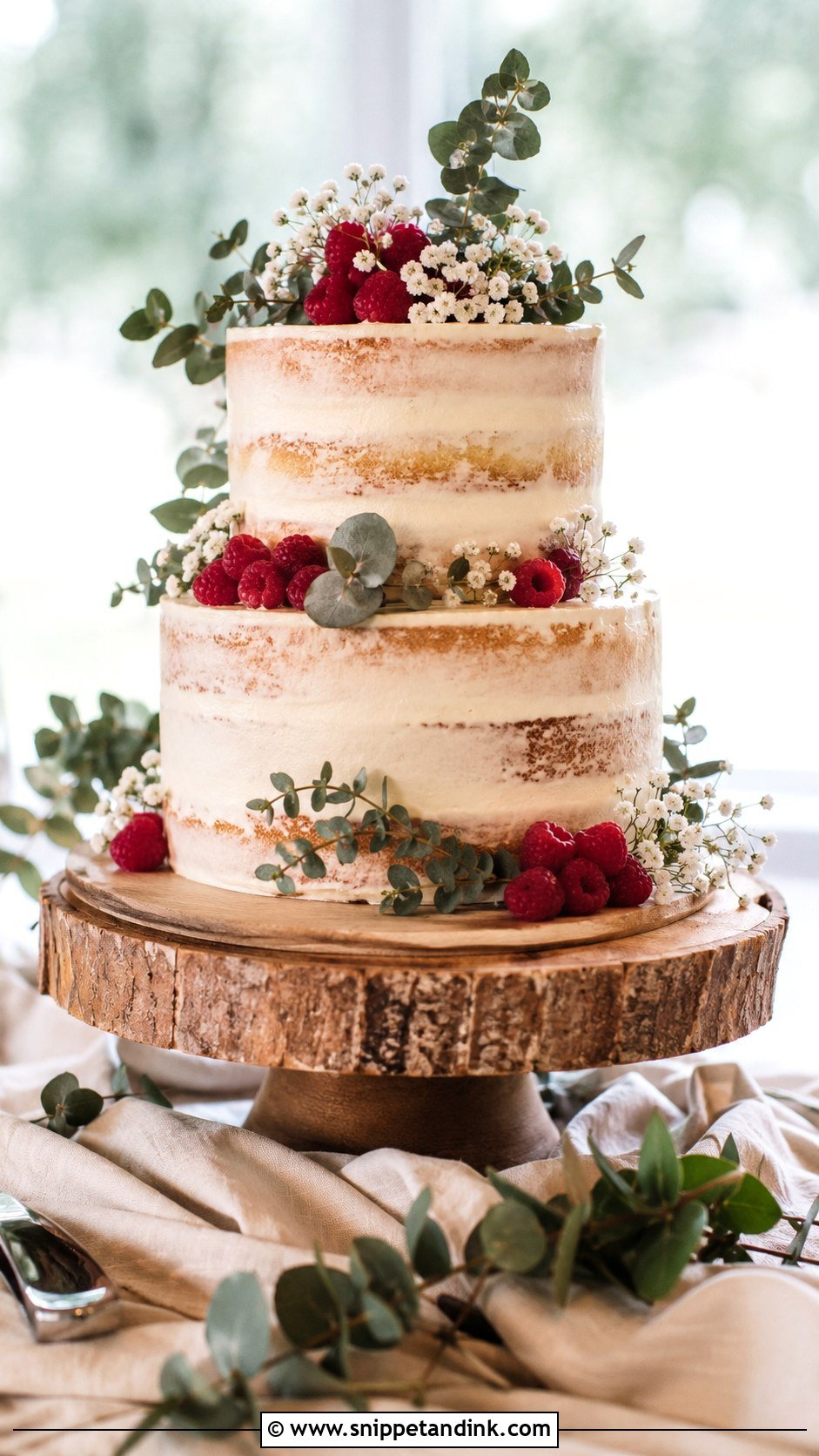 Semi Naked Wedding Cake - Snippet and Ink - 20 Simple Beautiful Wedding Cakes