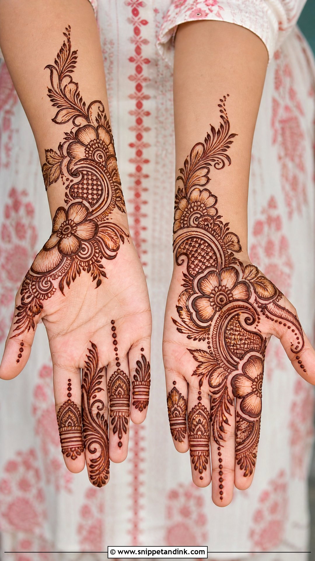 Shaded Bail Front Hand Mehndi Design - Snippet and Ink - 25 Bail Front Hand Mehndi Design Ideas
