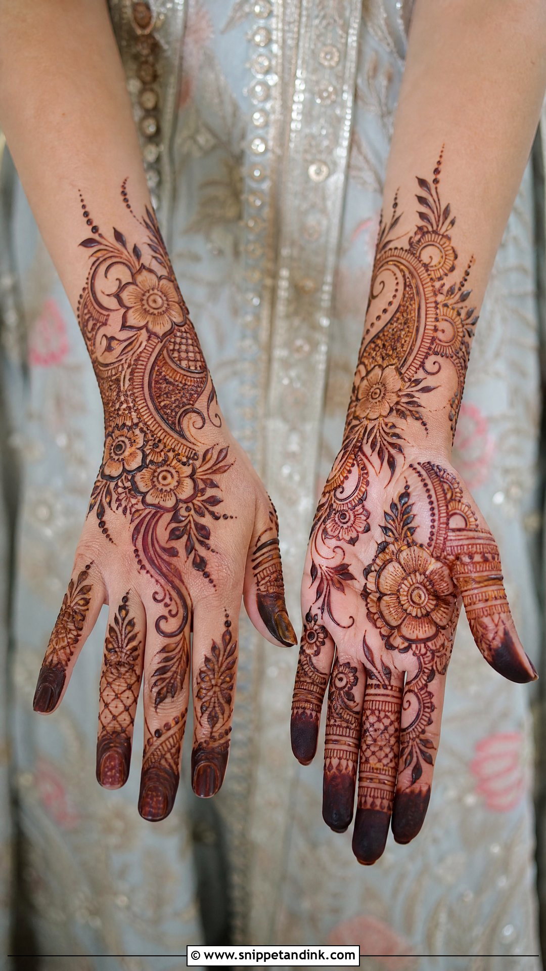 Shaded Engagement Bridal Mehndi Design - Snippet and Ink - 25 Engagement Bridal Mehndi Designs