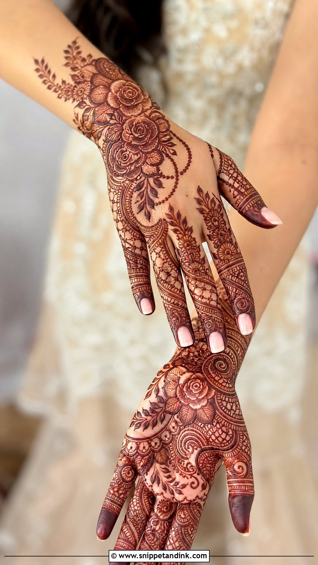 Shaded Engagement Mehndi Design - Snippet and Ink - 30 Mehndi Designs for Engagement Brides