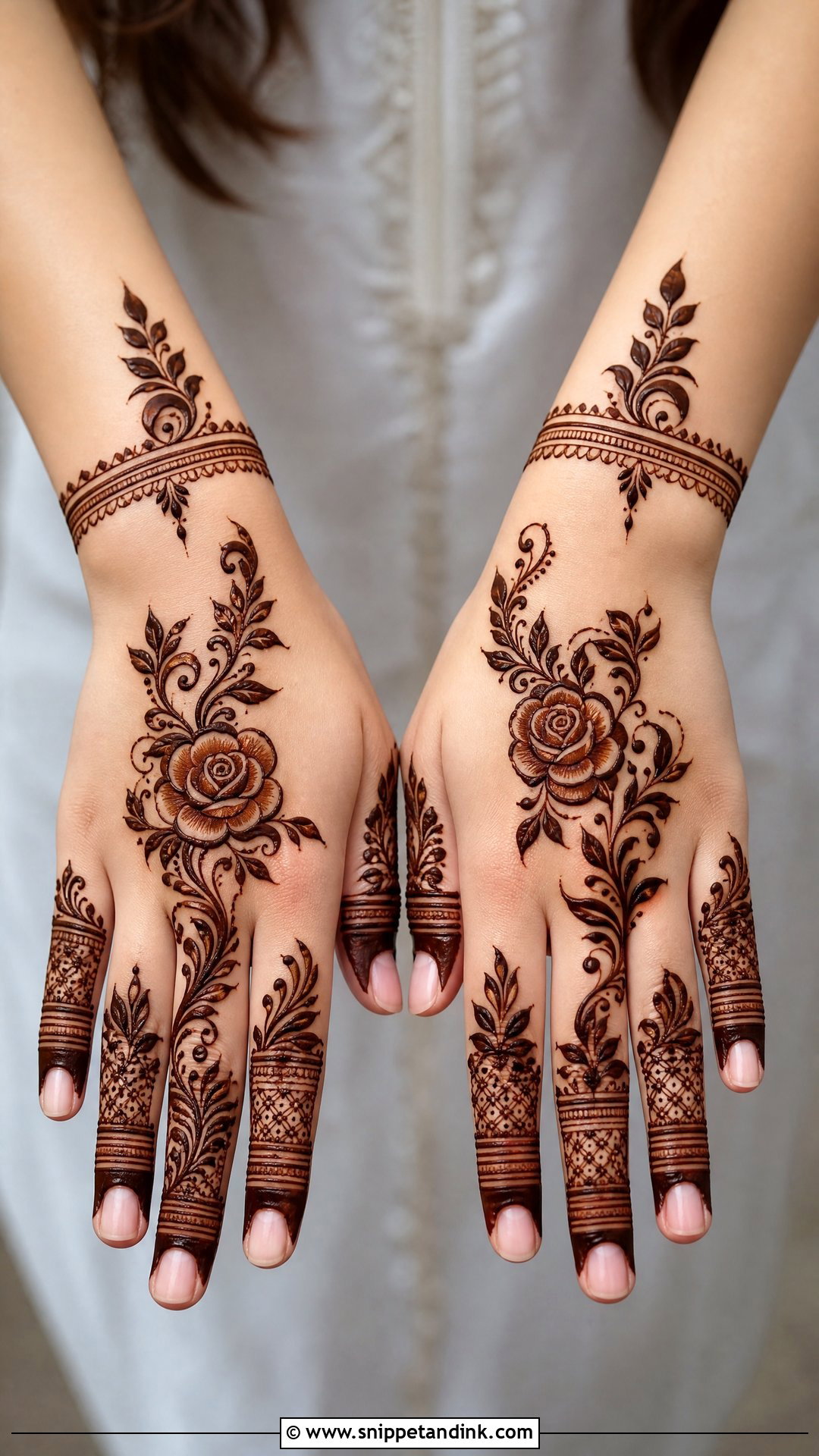 Shaded Mehndi Design - Snippet and Ink - 35 Mehndi Designs