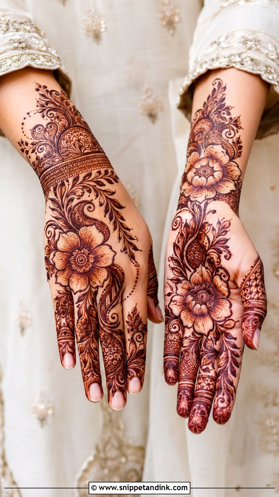 Shaded Mehndi Design - Snippet and Ink - 35 Trending Mehndi Designs