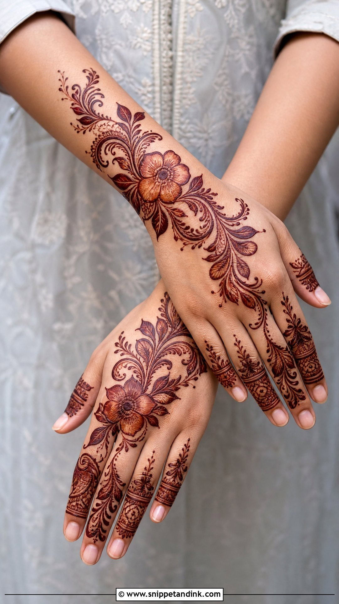 Shaded Mehndi Design For Bridesmaid - Snippet and Ink - 25 Mehndi Designs for Bridesmaid