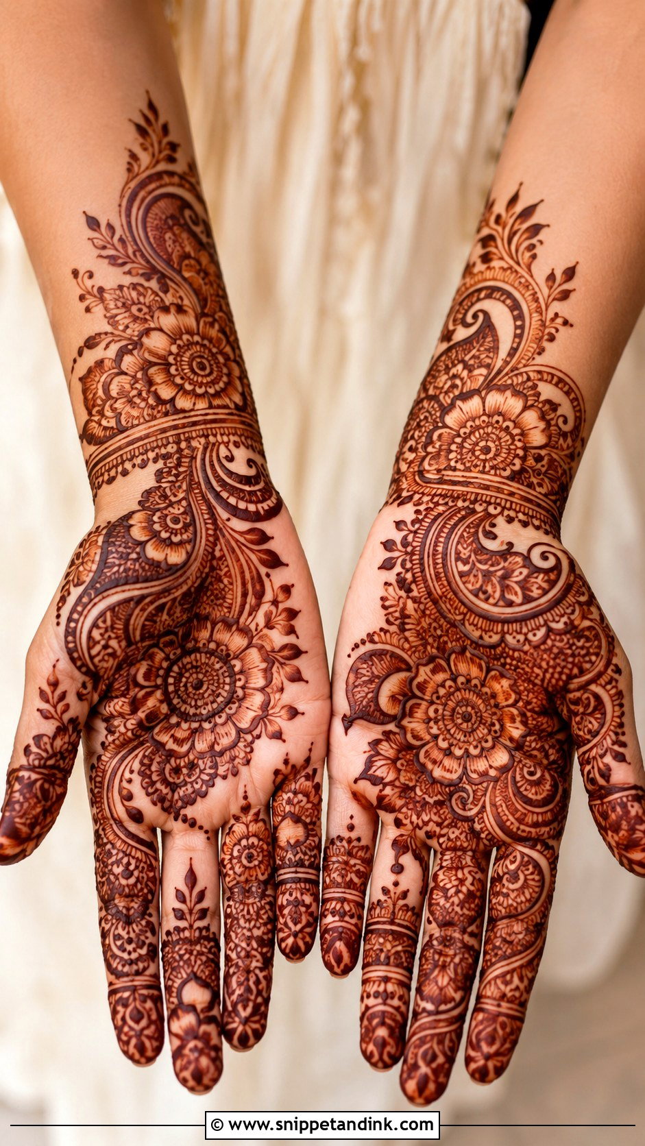 Shaded Mehndi Design For Hands - Snippet and Ink - 35 Trendy Mehndi Designs
