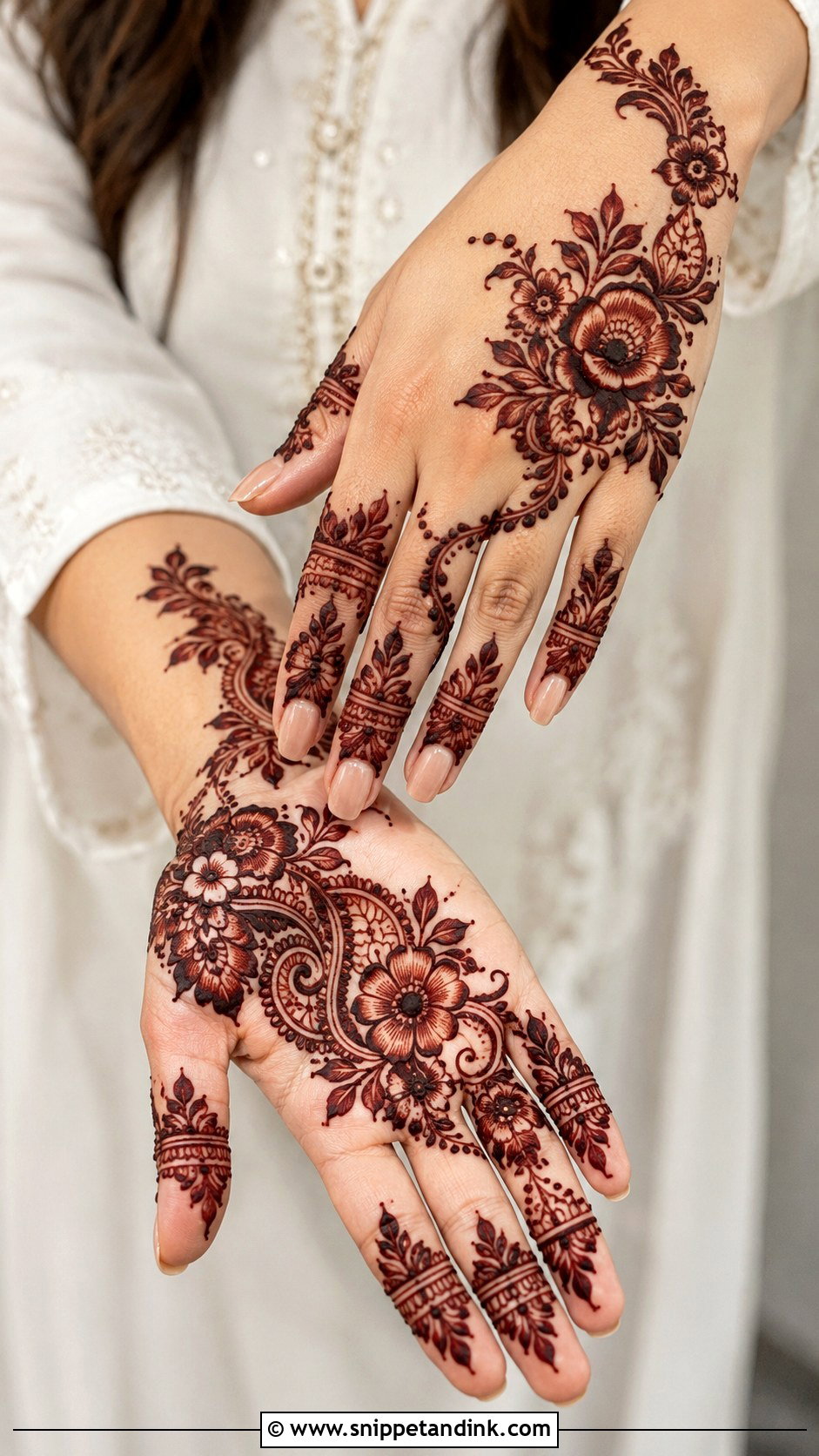 Shaded Mehndi Design - Snippet and Ink - 30 Cool Mehndi Designs