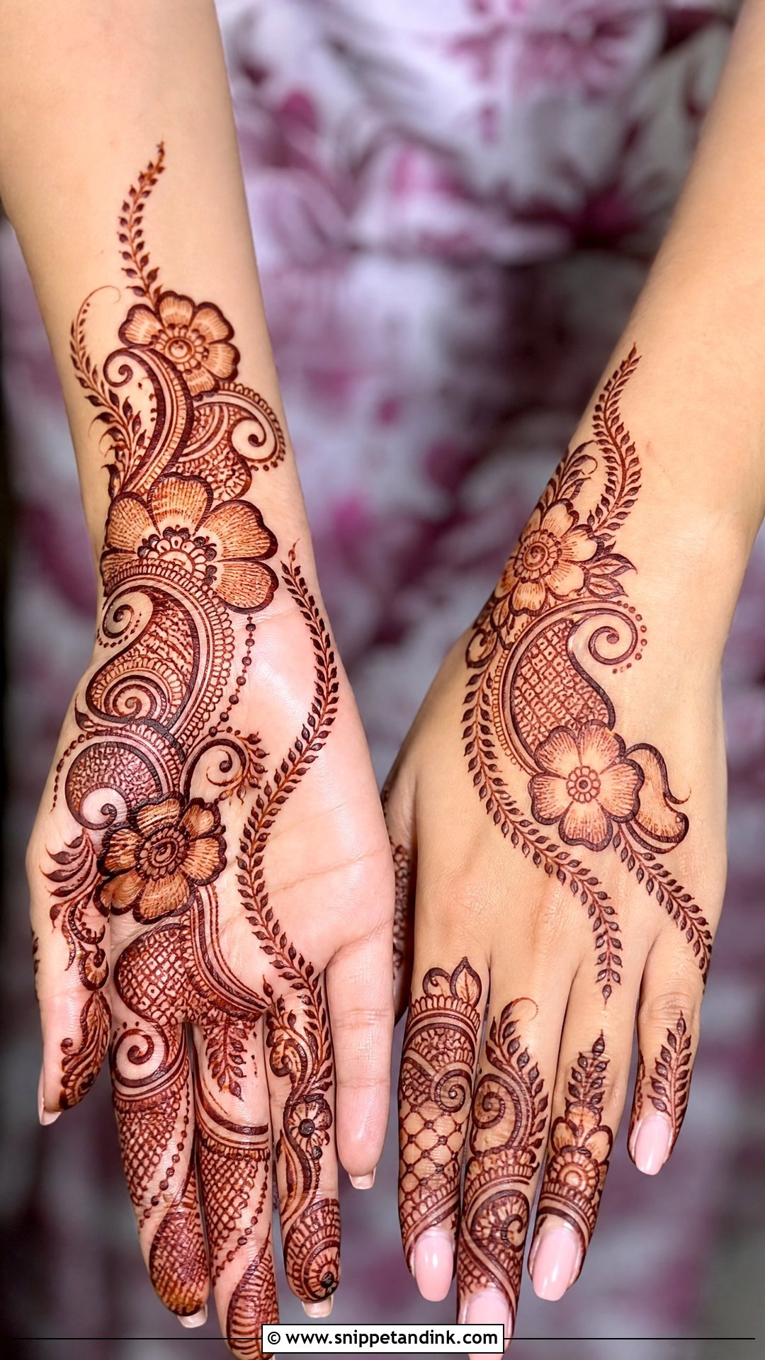 Shaded Normal Mehndi Design - Snippet and Ink - 30 Normal Mehndi Design Ideas