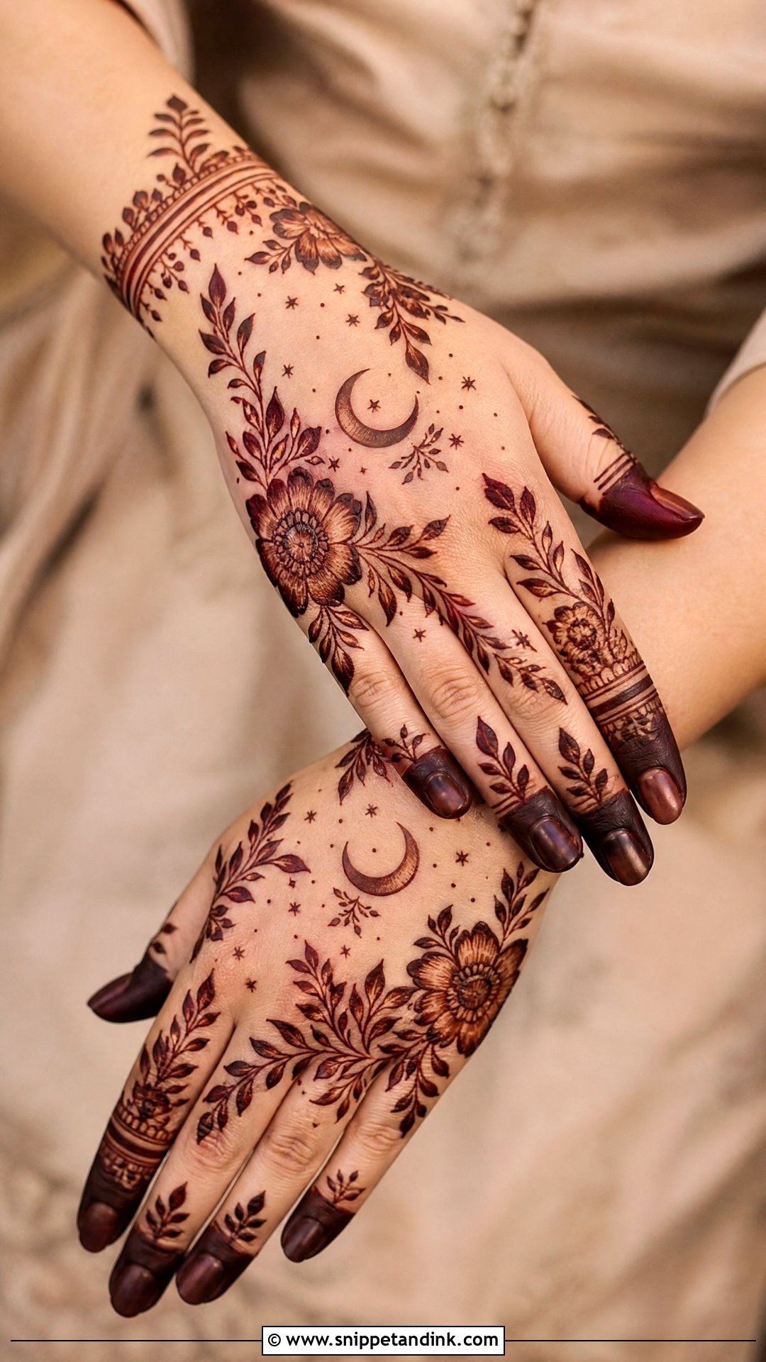 Shaded Ramzan Mehndi Design - Snippet and Ink - 30 Ramzan Mehndi Design Ideas