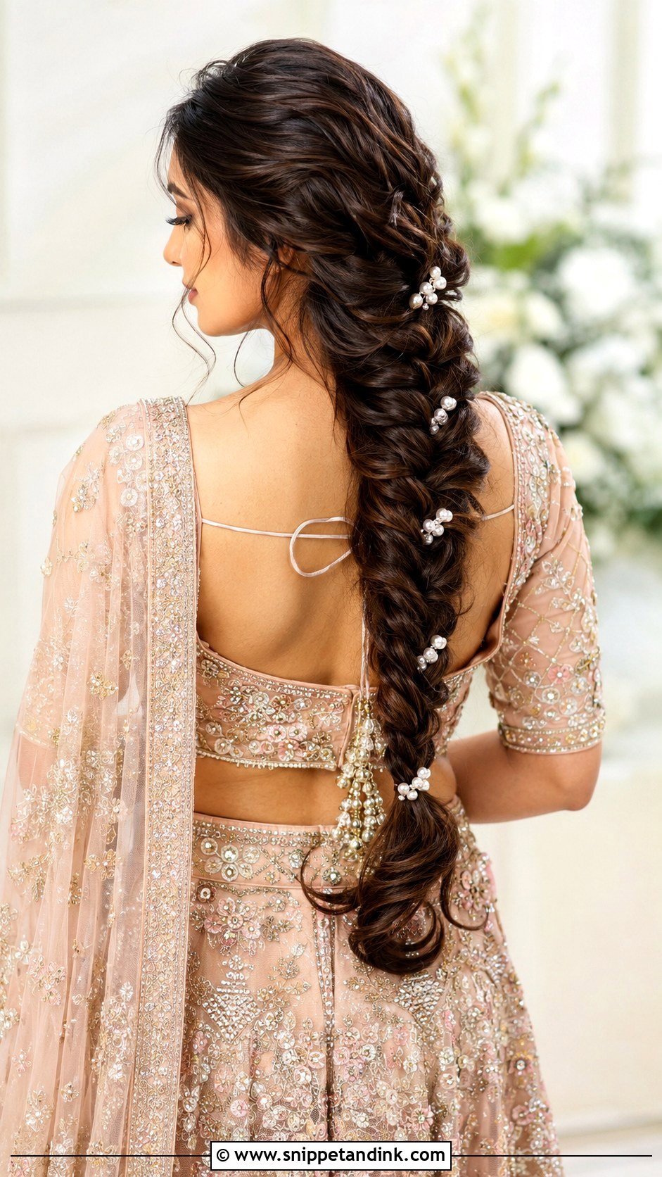 Sharara Fishtail Braid - Snippet and Ink - 15 Hairstyle on Sharara Indian Weddings Ideas
