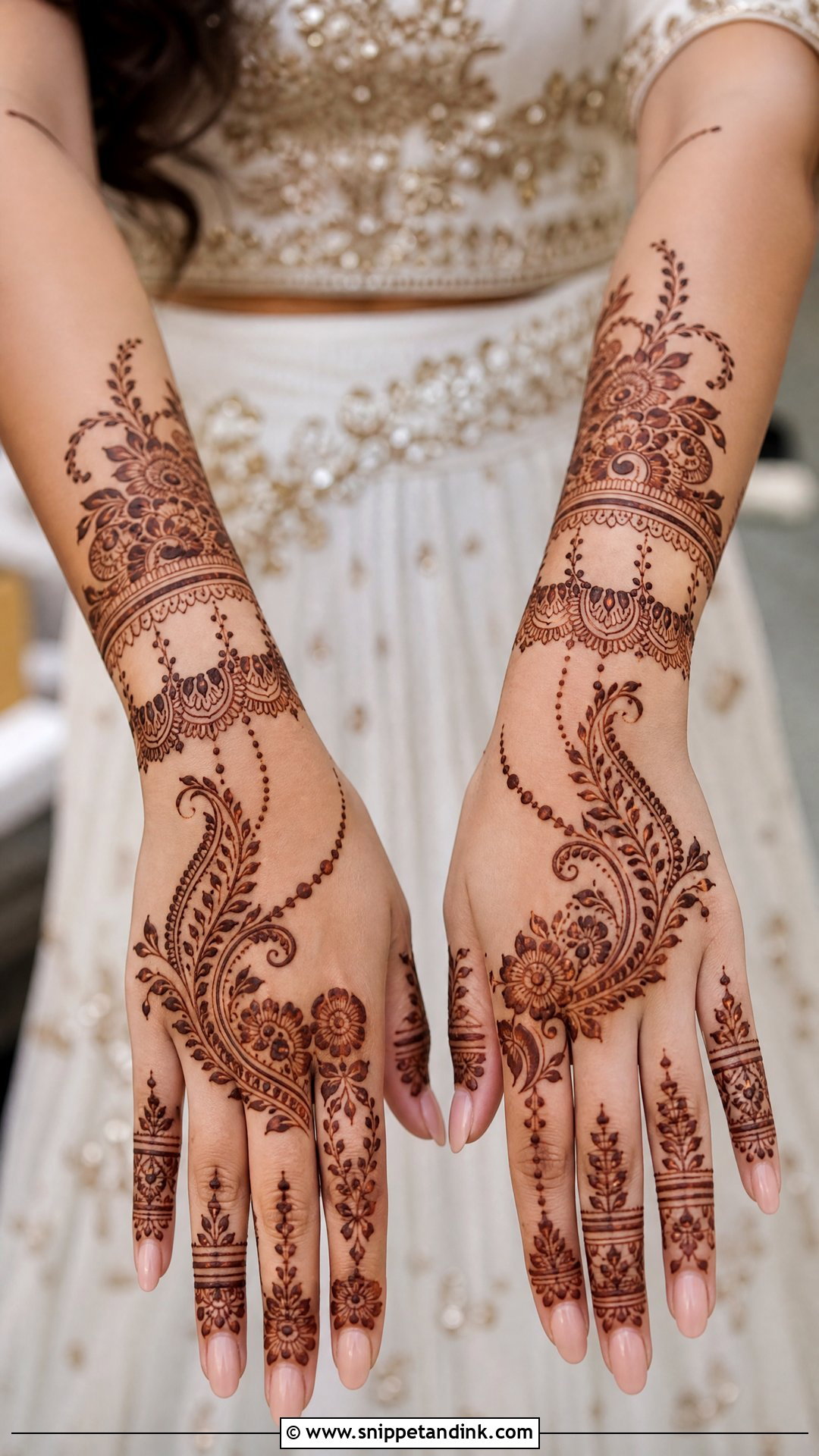 Sharara Suit Mehndi Design - Snippet and Ink - 30 Mehndi Dress Design Ideas