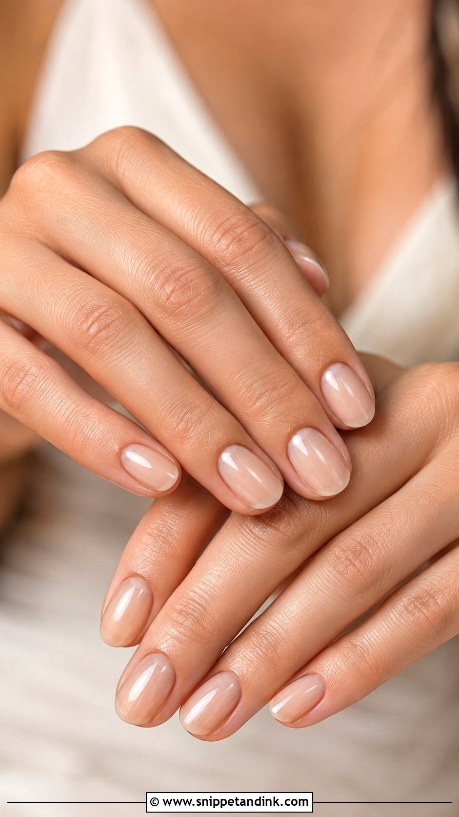 Sheer Beige Bridesmaid Wedding Nails - Snippet and Ink - 20 Bridesmaids Wedding Nails