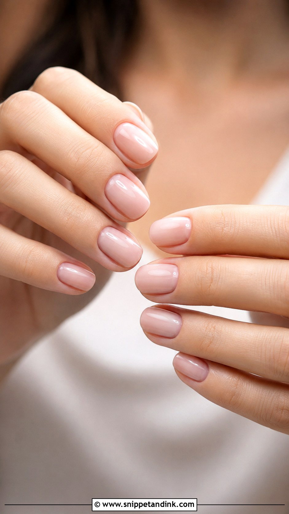 Sheer Blush Bridesmaid Wedding Nails - Snippet and Ink - 20 Winter Bridesmaid Wedding Nails