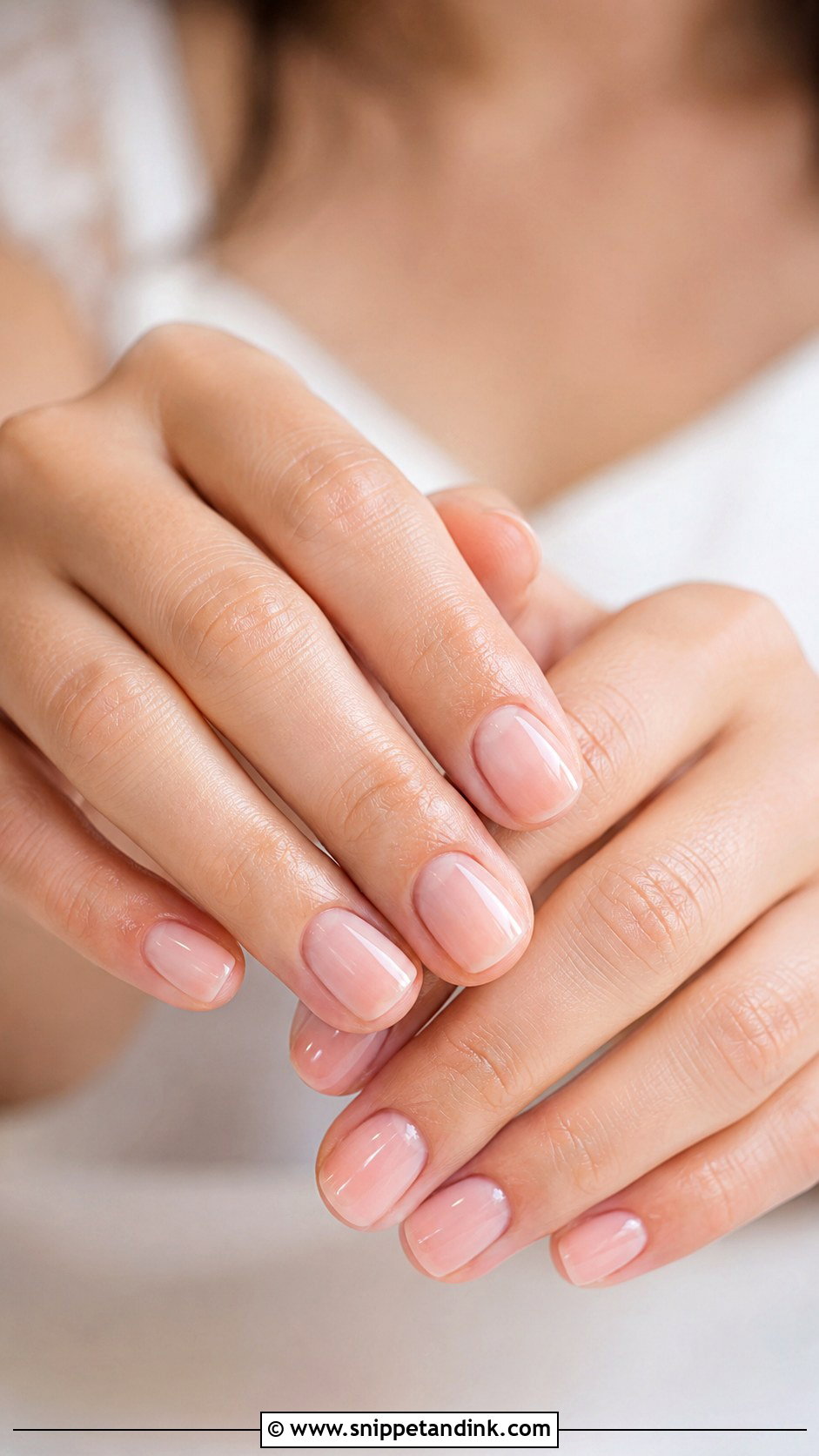 Sheer Bridal Nails - Snippet and Ink - 30 Bridal Nail Ideas