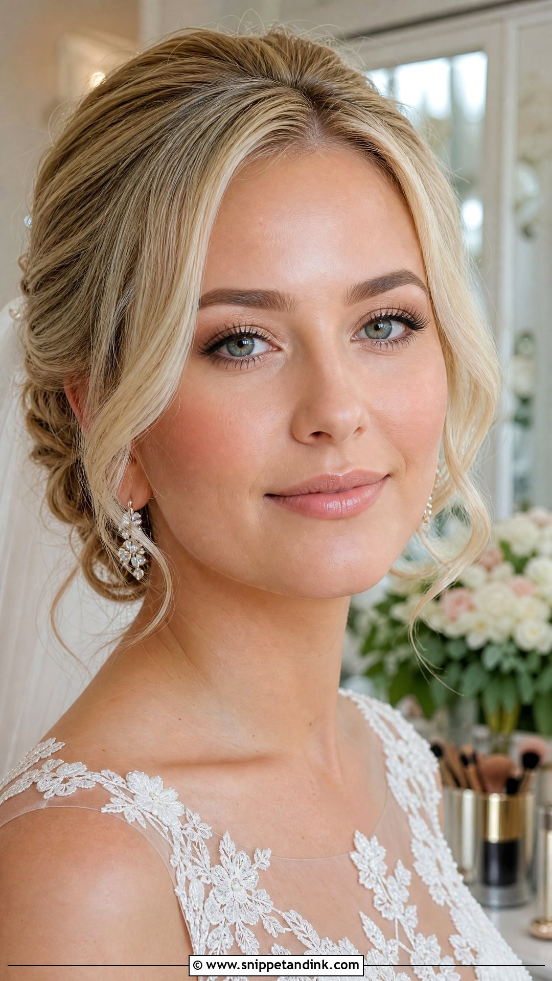 Sheer Foundation Bridal Makeup Look - Snippet and Ink - 25 No Makeup Bridal Look Ideas