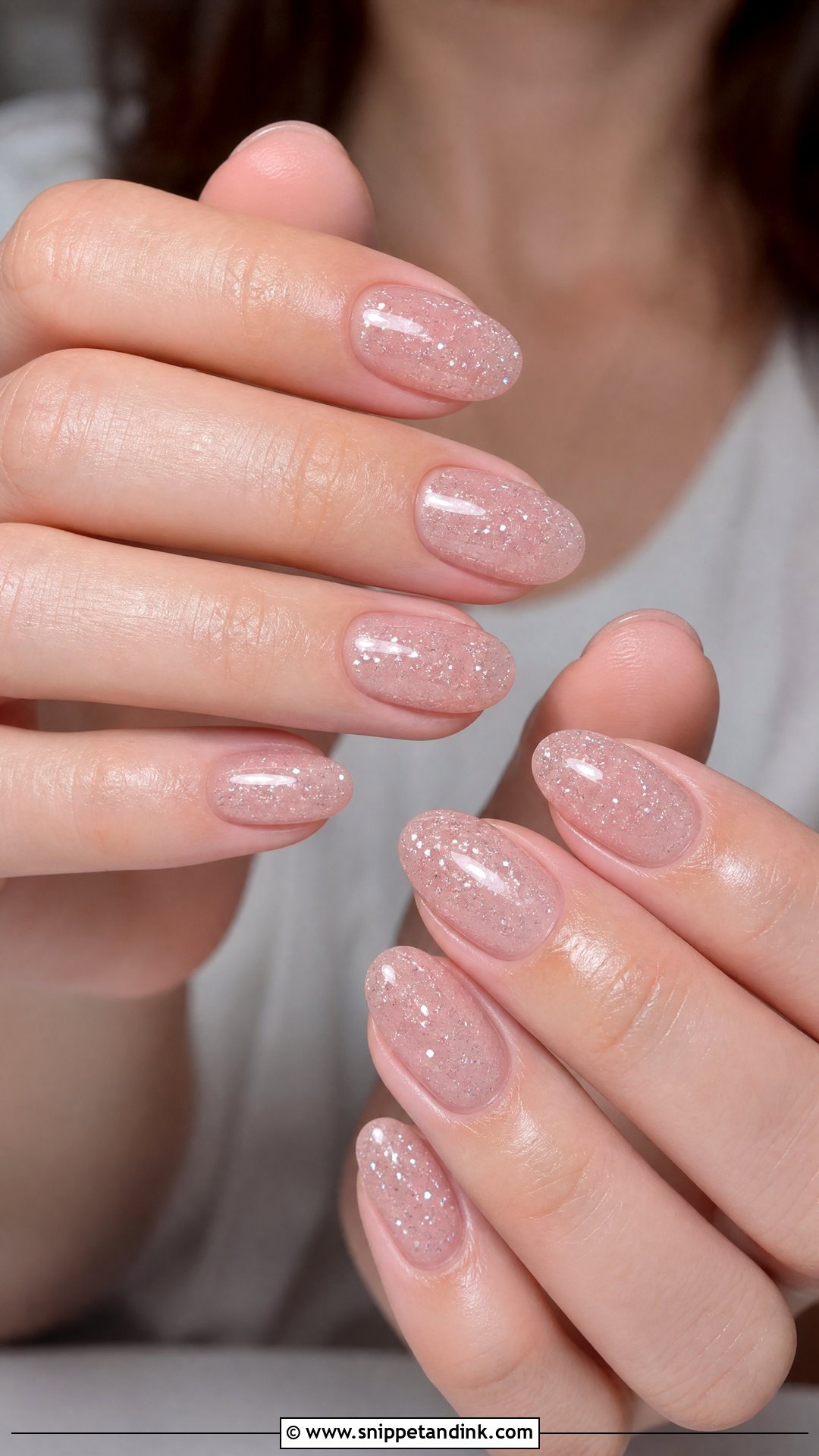 Sheer Glitter Engagement Nails - Snippet and Ink - 35 Engagement Nails Ideas