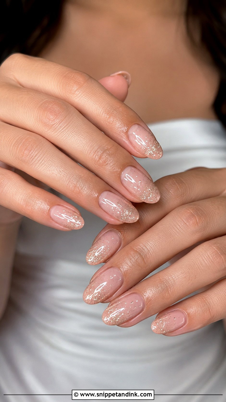 Sheer Glitter Fall Wedding Nails - Snippet and Ink - 20 Fall Nails for Wedding
