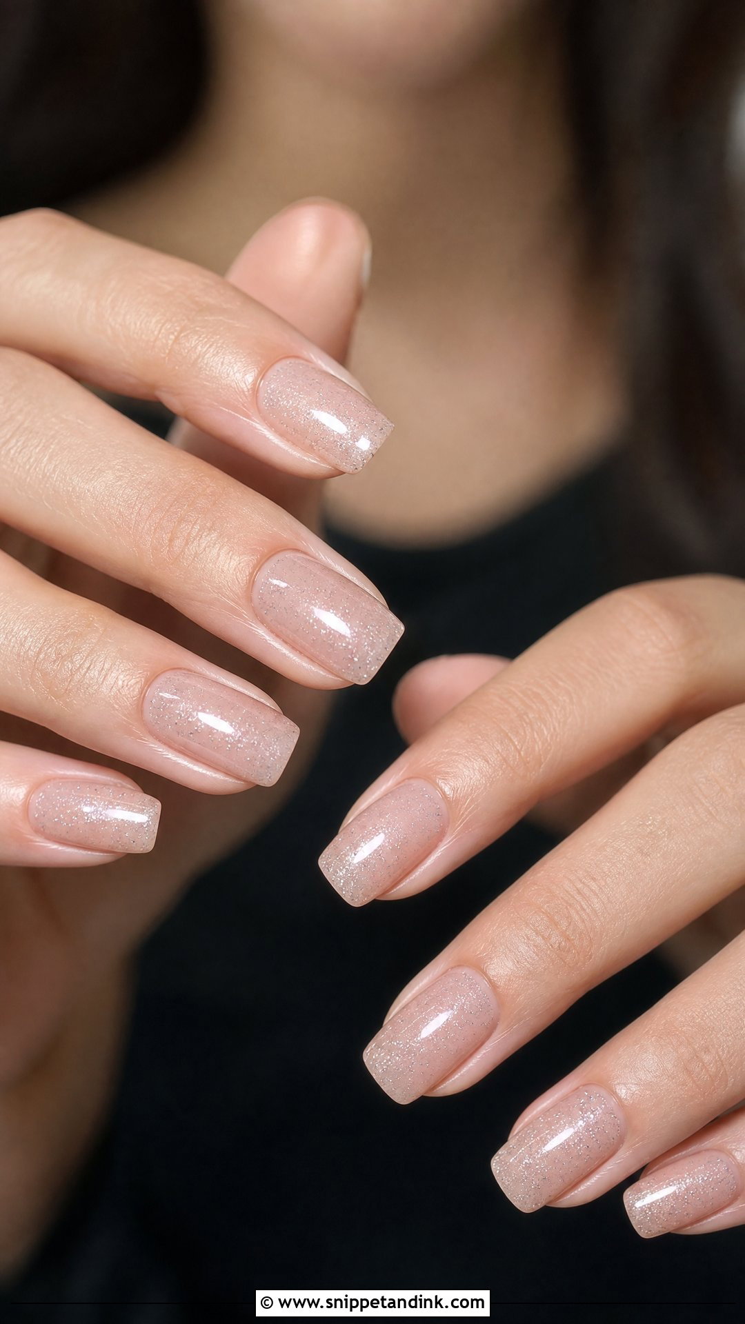 Sheer Glitter Marriage Nails - Snippet and Ink - 25 Nails for Marriage