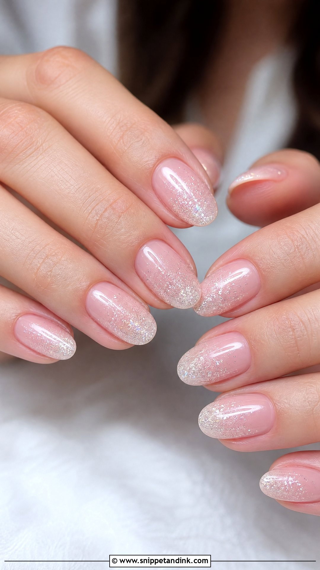 Sheer Glitter Wedding Gel Nails - Snippet and Ink - 25 Wedding Gel Nails